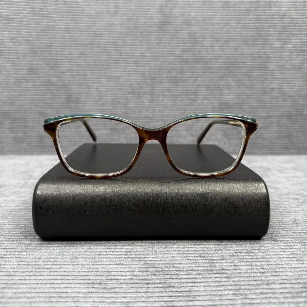 Jean Lafont Paris TATIANA 675 Teal Tortoise Cat Eye Eyeglass Frames Y2k 52-16
